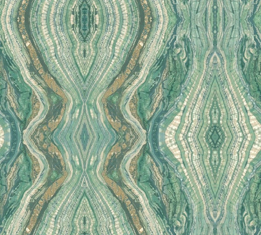 Фотообои и фрески на стену - в ванную комнату, под мрамор, зеленая, желтая