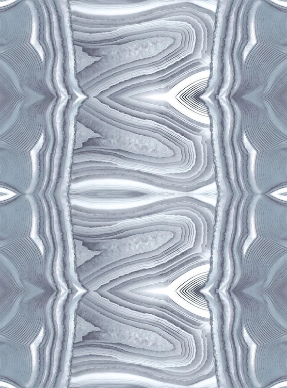 Фотообои на стену - в ванную комнату, под мрамор, серая, серебряные