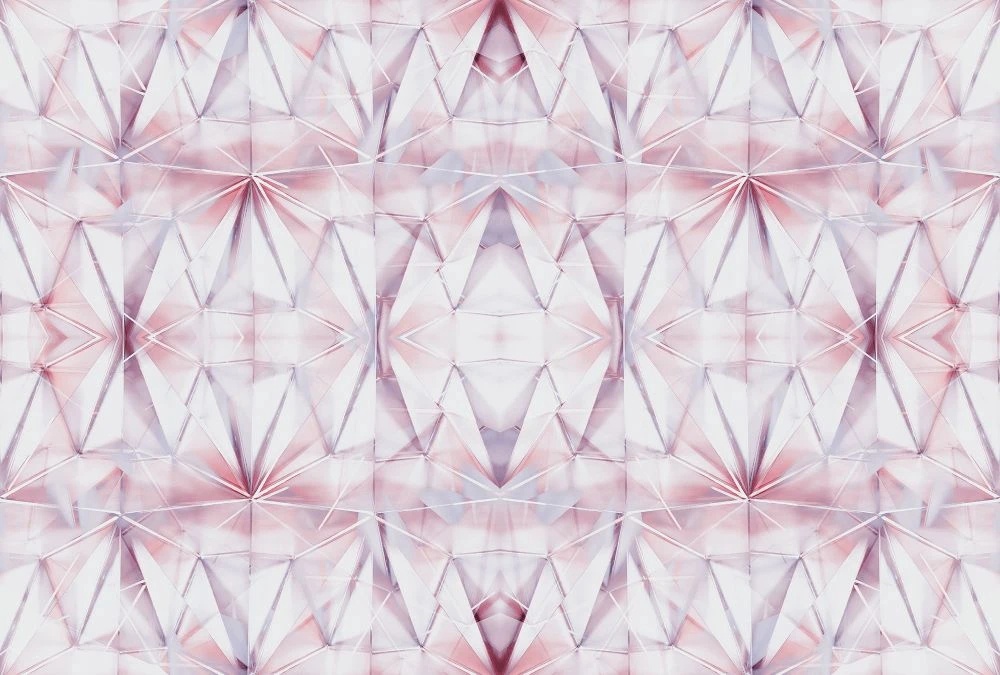 Фотообои на стену - в ванную комнату, под мрамор, бело-сиреневая