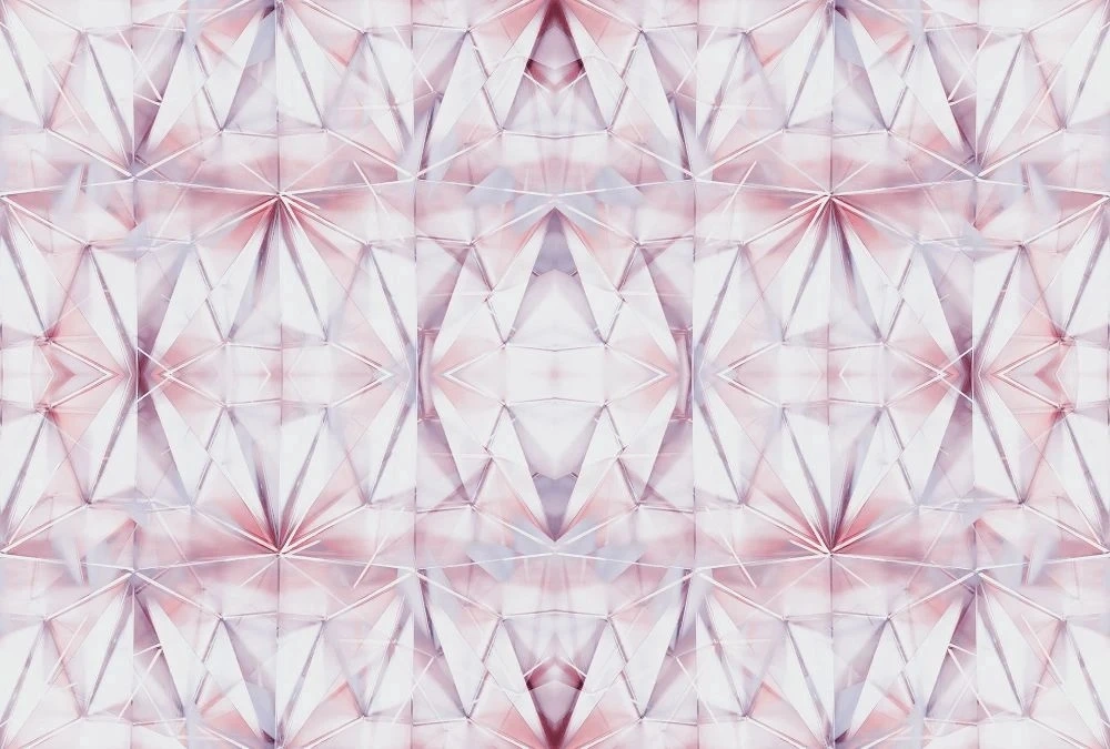 Фотообои на стену - в ванную комнату, под мрамор, бело-сиреневая