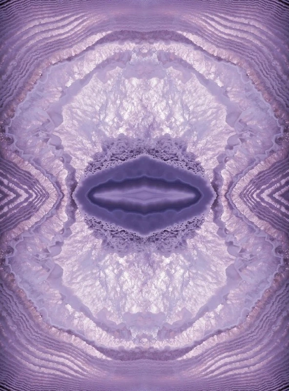 Фотообои на стену - в ванную комнату, сиреневая, симметричная