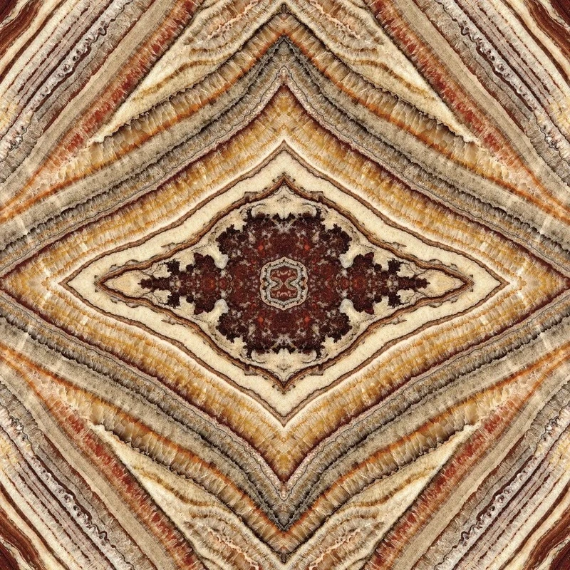 Фотообои и фрески на стену - в ванную комнату, под мрамор, серо-бежевая, симметричная