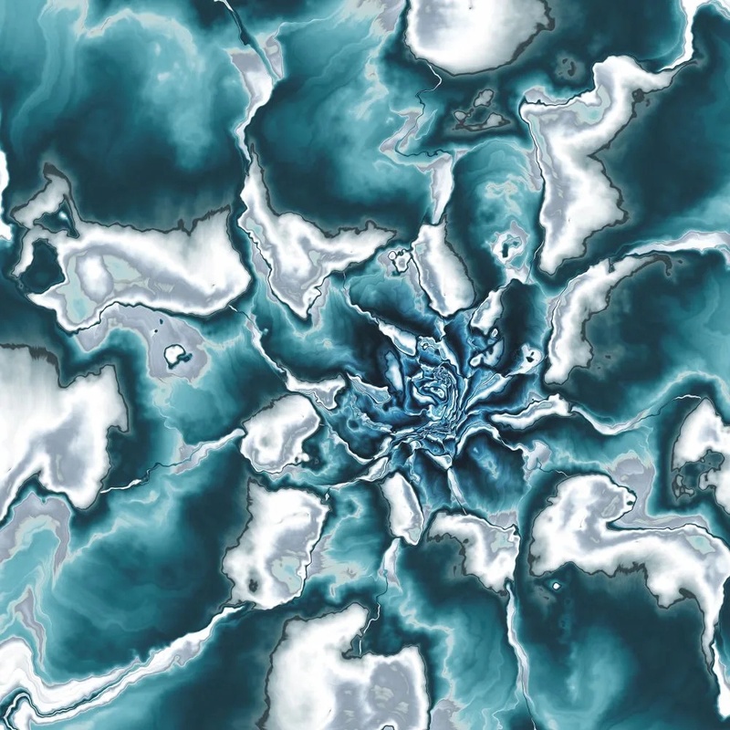 Фотообои и фрески на стену - в ванную комнату, под мрамор, бело-бирюзовая, черно-бирюзовая