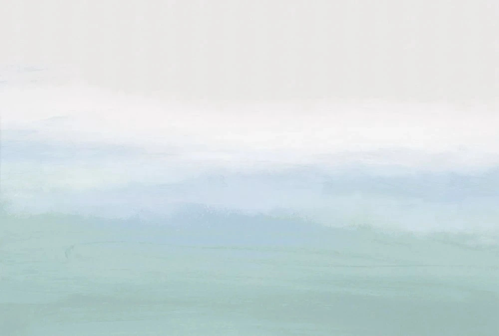 Фотообои и фрески на стену - современные, акварель, бирюзовая