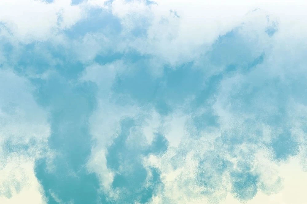 Фотообои и фрески на стену - абстракция, облака, голубые