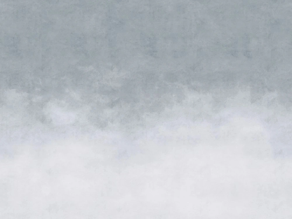 Фотообои и фрески на стену - абстракция, облака, серо-голубая