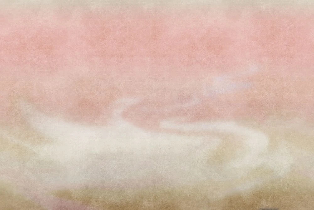 Фотообои и фрески на стену - абстракция, облака, персиковая, розовая