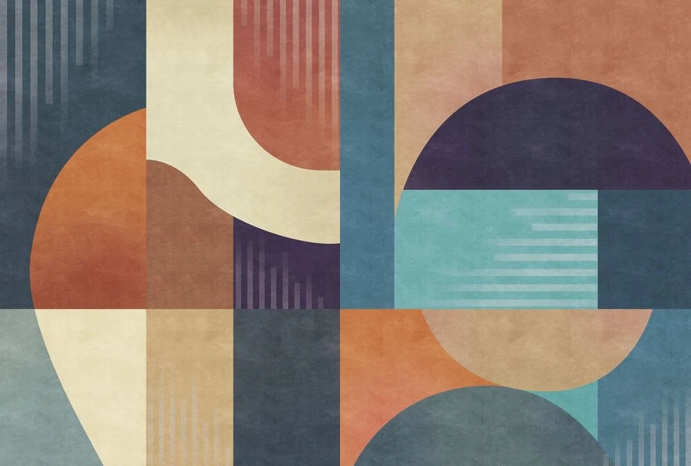 Фотообои на стену - абстракция, черно-коричневая