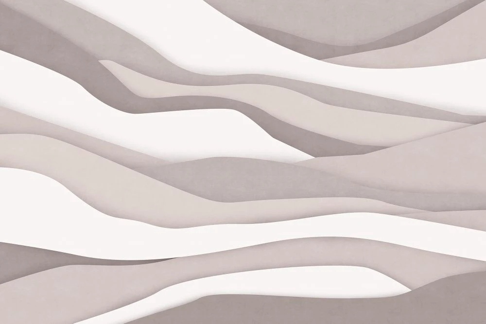 Фотообои на стену - абстракция, полосы, бежевые