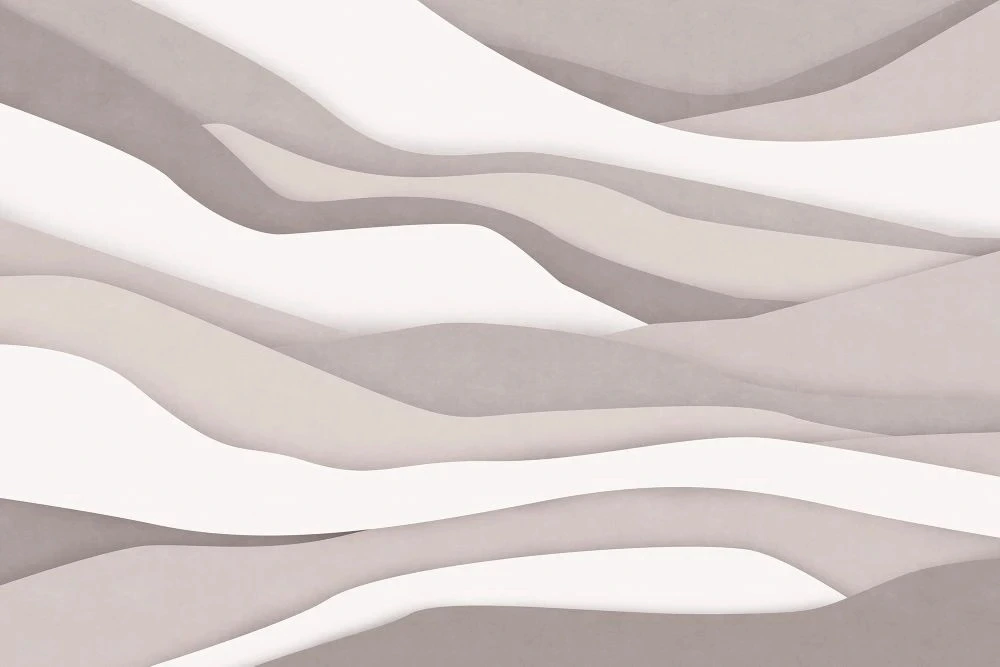 Фотообои на стену - абстракция, полосы, бежевые