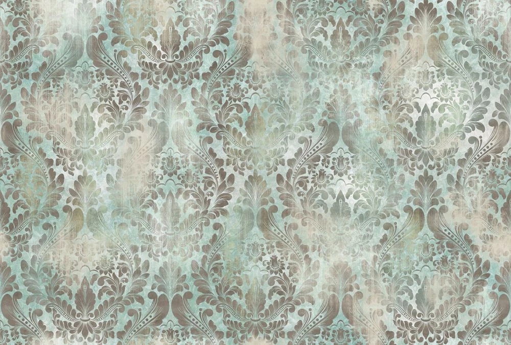 Фотообои и фрески на стену - в стиле прованс, зелено-бежевая