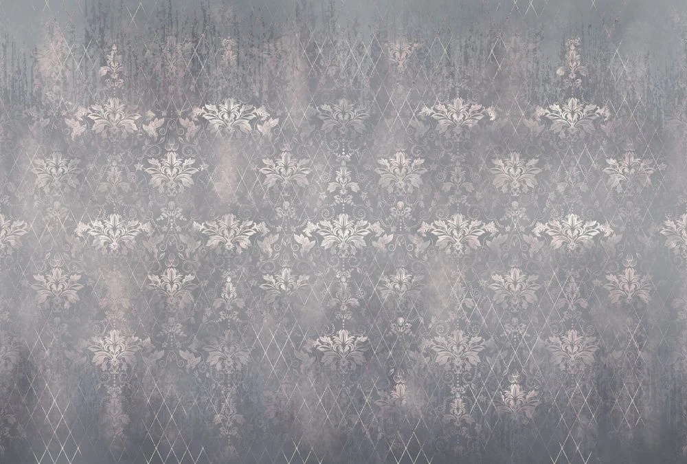 Фотообои и фрески на стену - в стиле прованс, бежево-сиреневая