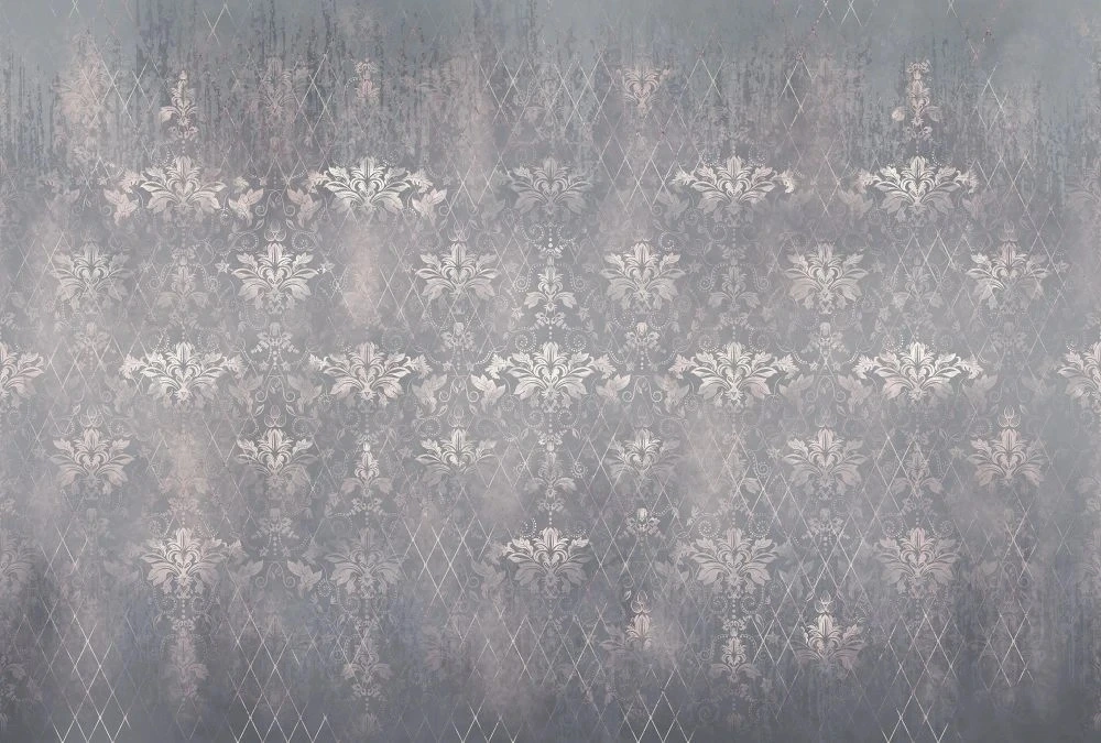 Фотообои на стену - в стиле прованс, бежево-сиреневая