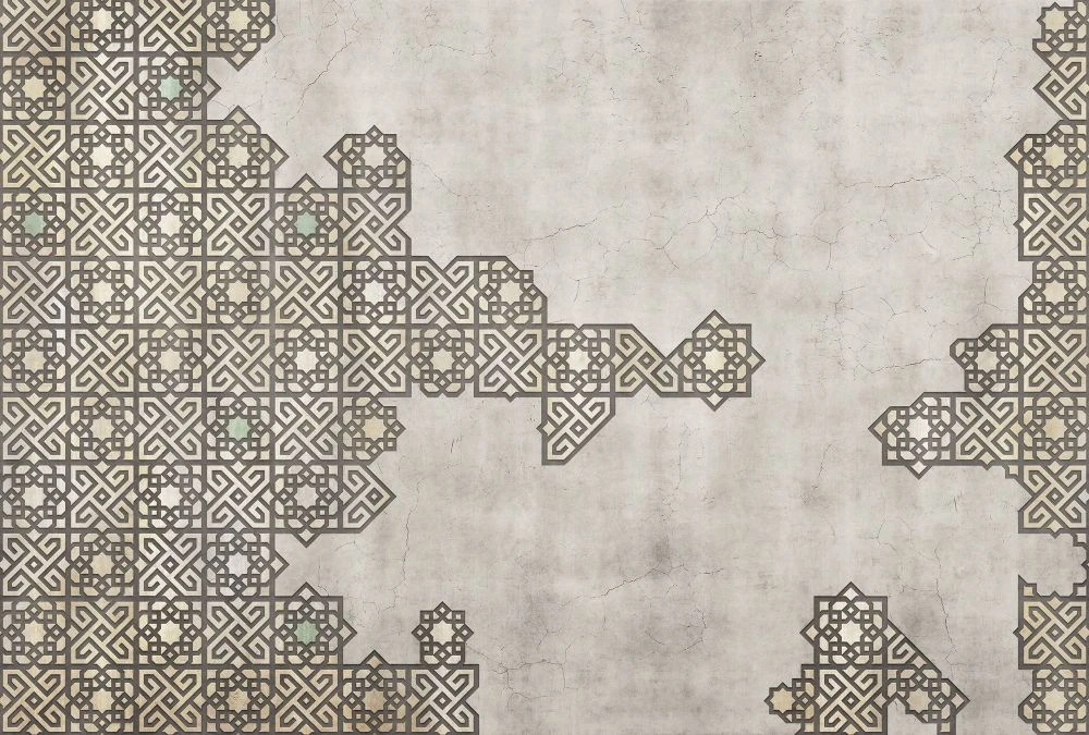 Фотообои и фрески на стену - в стиле прованс, бежево-коричневая