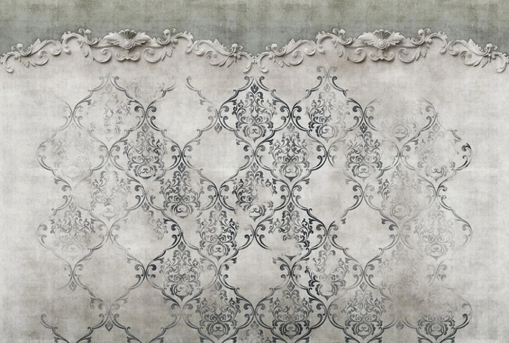 Фотообои и фрески на стену - в стиле прованс, серо-бежевая, бежевые