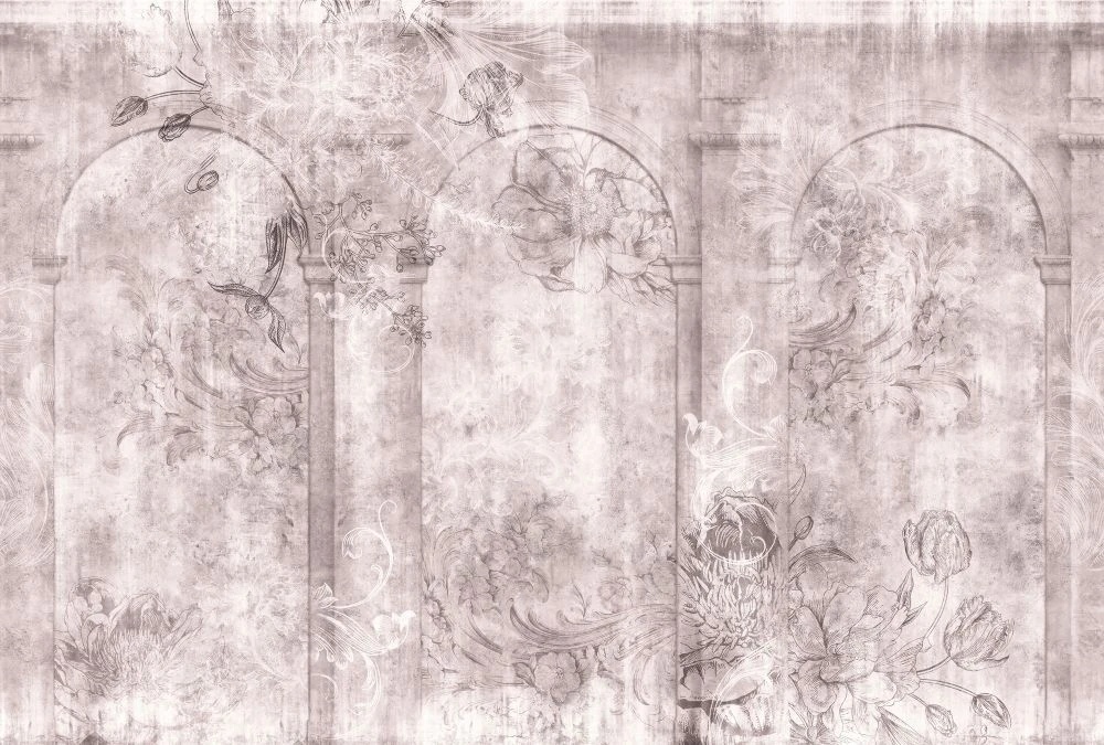 Фотообои и фрески на стену - в стиле прованс, светло коричневая, бежевые