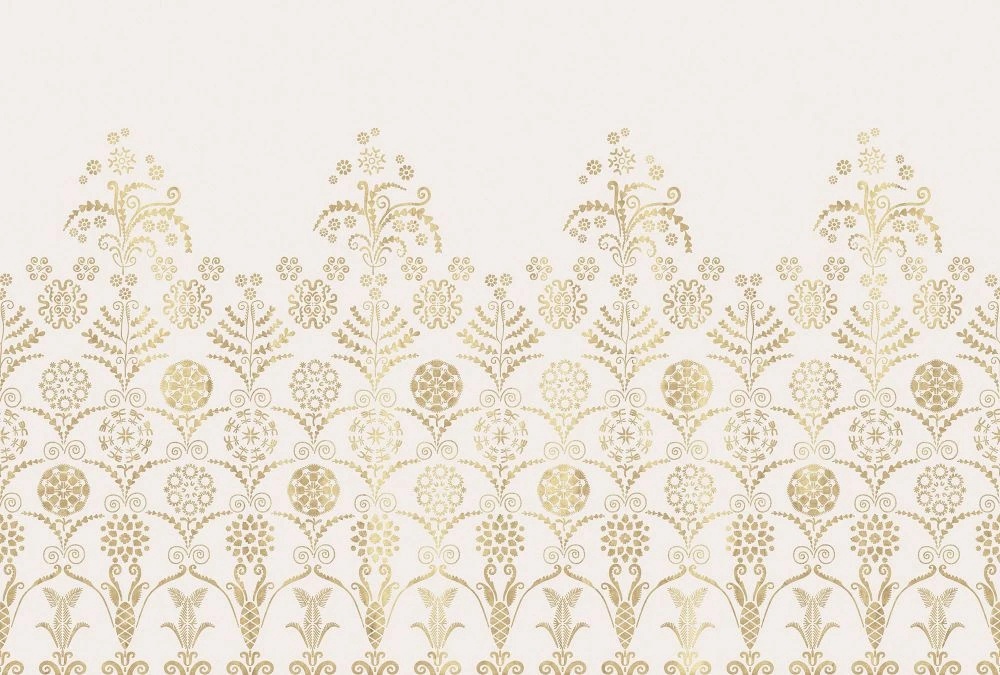 Фотообои и фрески на стену - в стиле прованс, бежевые, узор