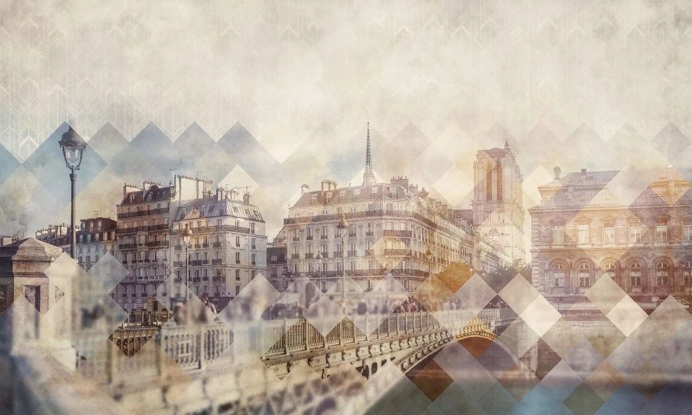 Фотообои и фрески на стену - в стиле прованс, улочки, город, винтаж