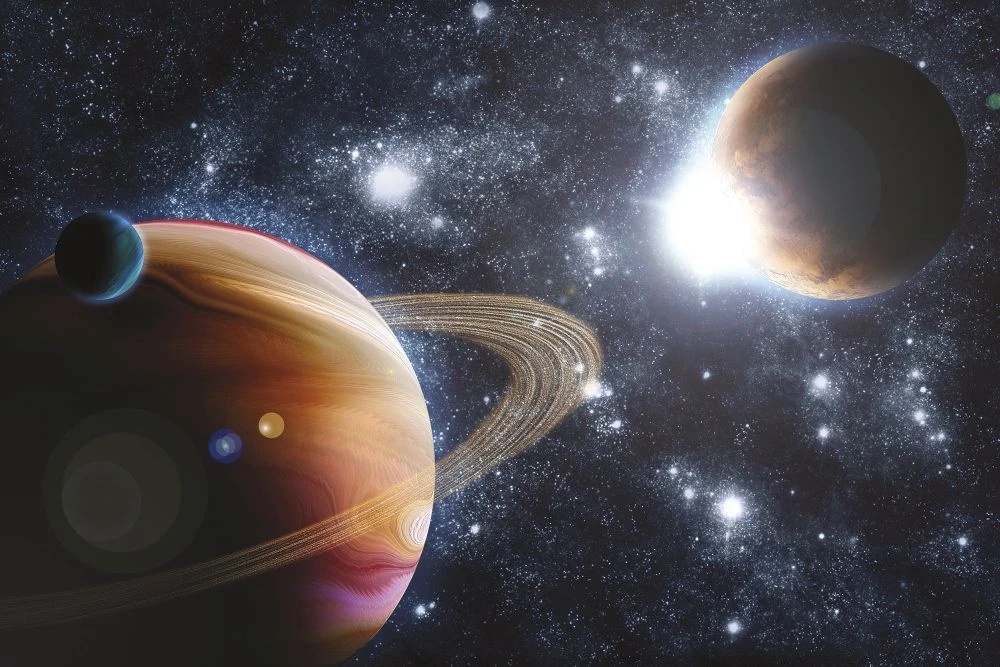 Фотообои и фрески на стену - в детскую комнату, космос