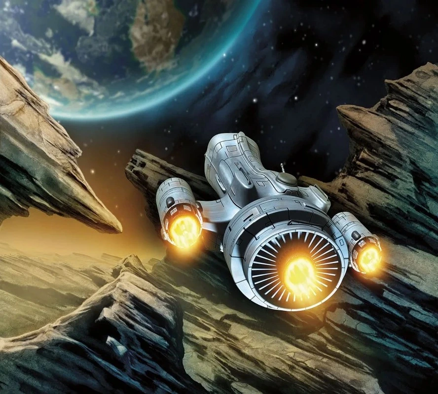 Фотообои и фрески на стену - в детскую комнату, космос, желто-черная