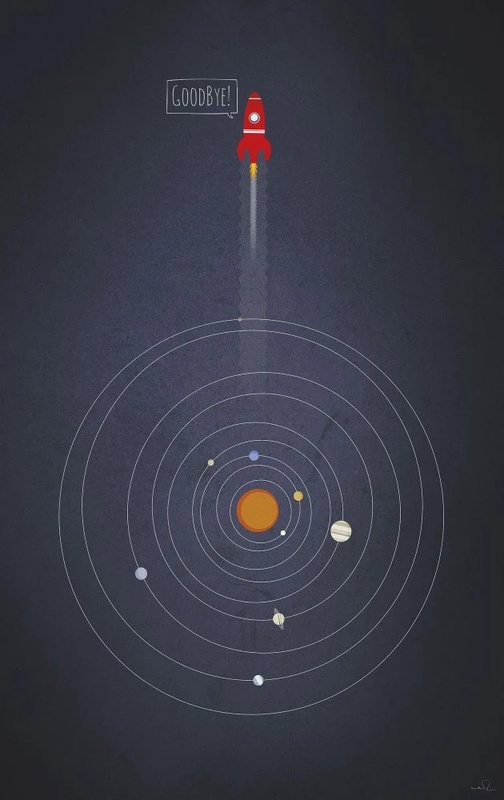 Фотообои на стену - в детскую комнату, космос, планеты, солнечная система