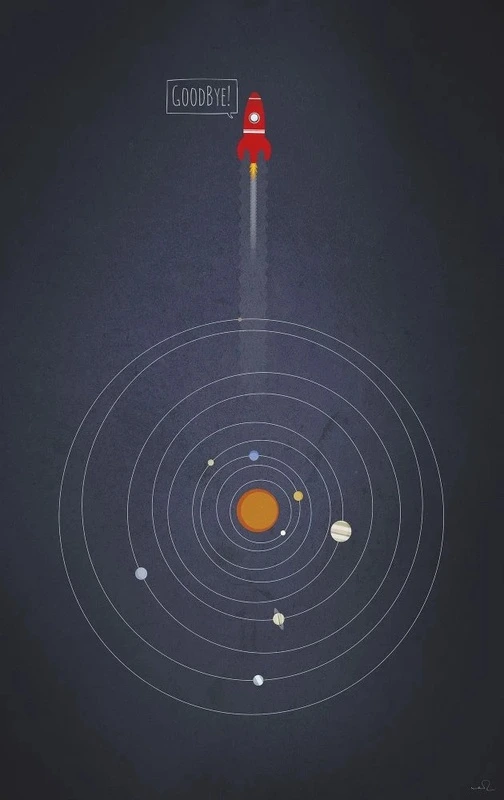 Фотообои и фрески на стену - в детскую комнату, космос, планеты, солнечная система