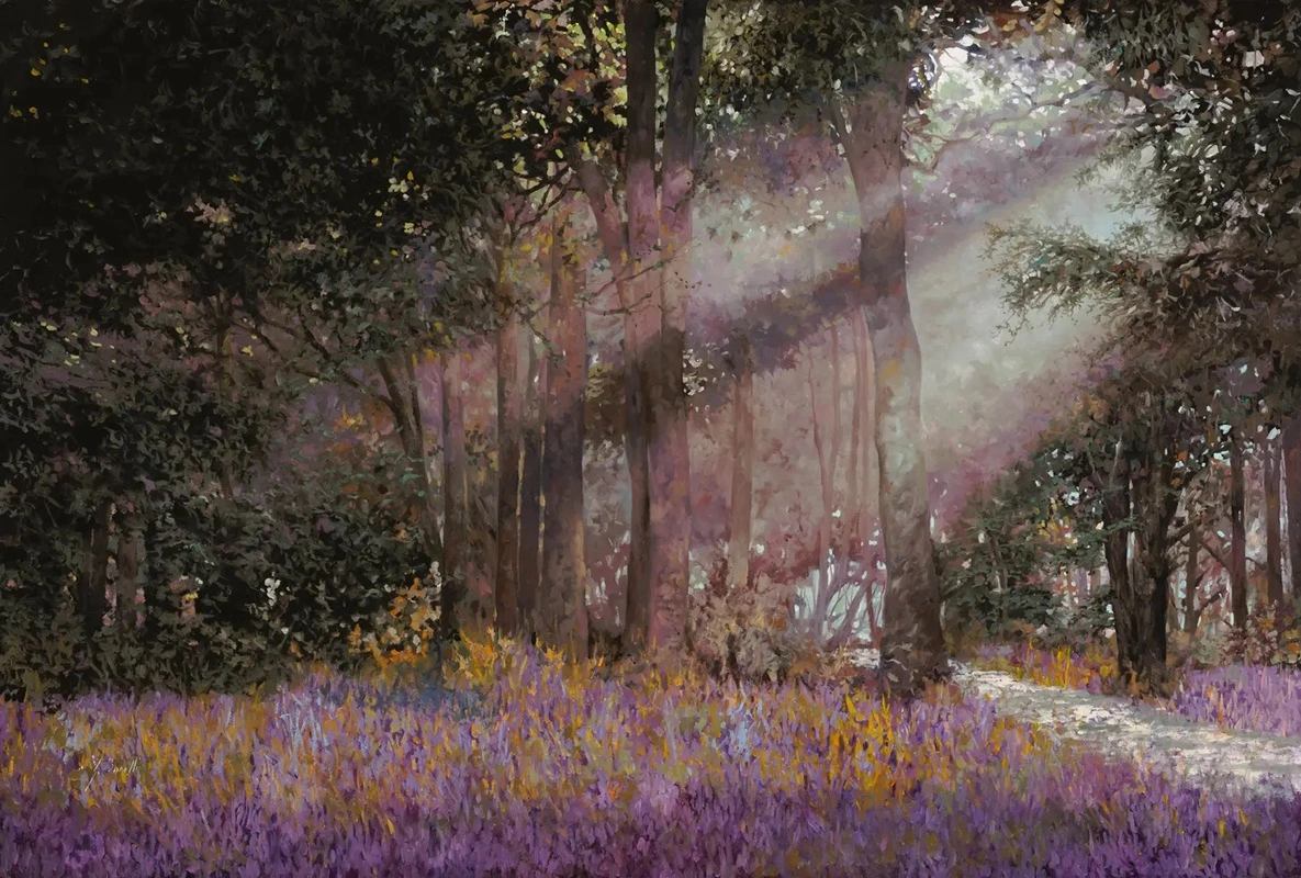 Фотообои и фрески на стену - пейзаж, лес, ночной пейзаж