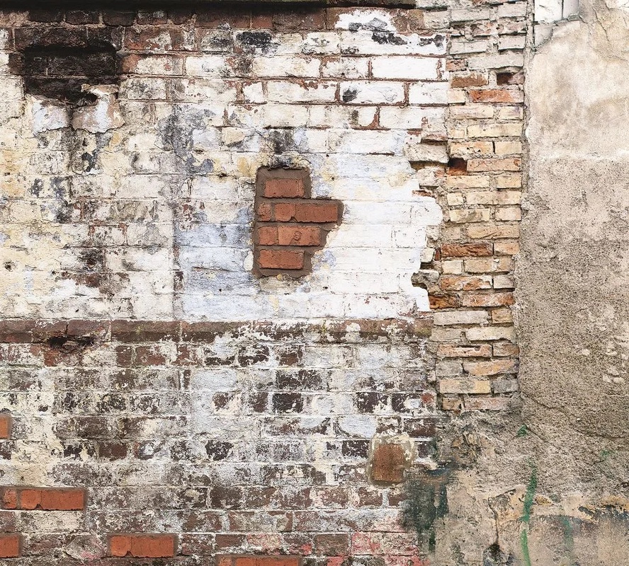 Фотообои и фрески на стену - лофт, кирпичная стена, красно-белая