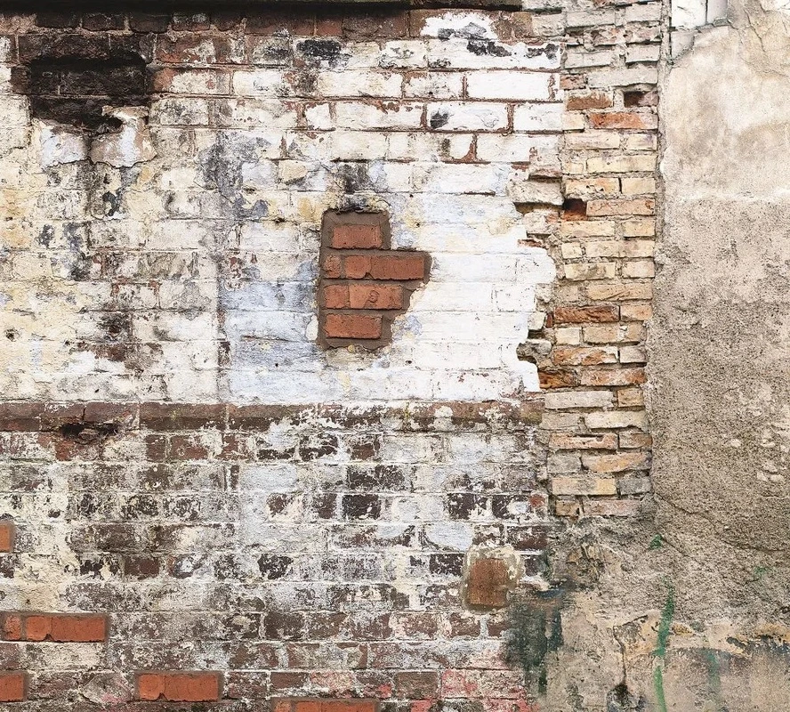 Фотообои и фрески на стену - лофт, кирпичная стена, красно-белая