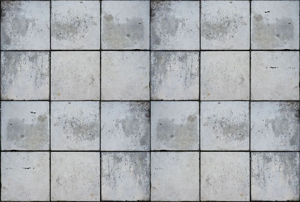 Фотообои и фрески на стену - лофт, стена, плитка, серая