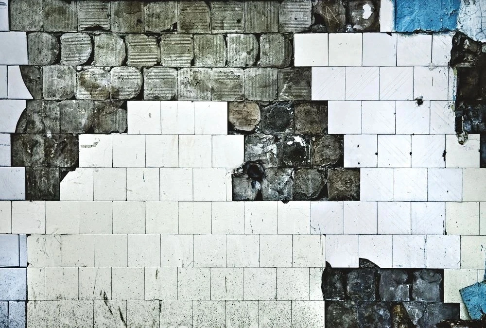 Фотообои на стену - лофт, кирпичная стена, белая, серая