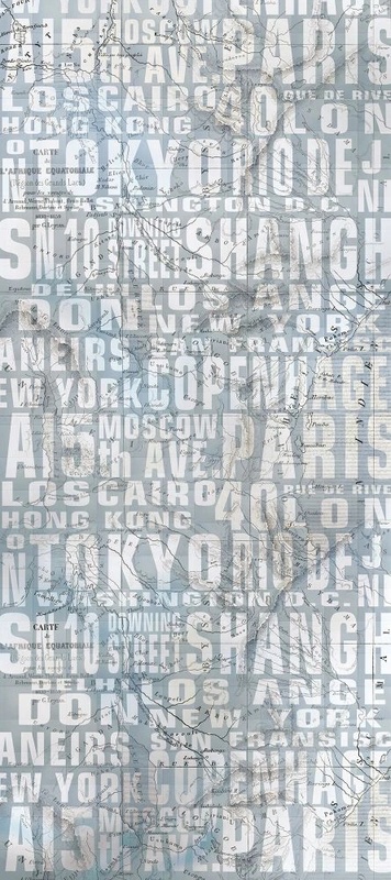 Фотообои на стену - лофт, бело-серая, текст, буквы, слова