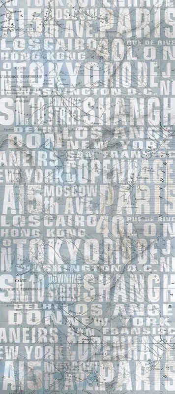 Фотообои и фрески на стену - лофт, бело-серая, текст, буквы, слова