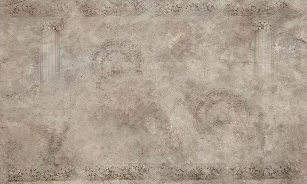 Фотообои на стену - лофт, под штукатурку, коричневая, рисунок