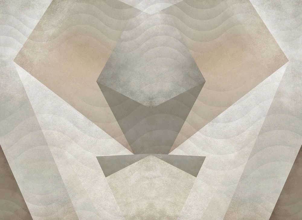 Фотообои и фрески на стену - лофт, бежевые, геометрия