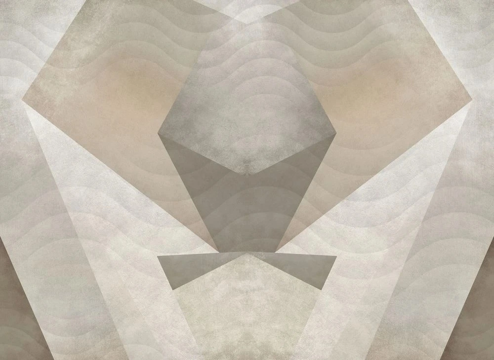 Фотообои и фрески на стену - лофт, бежевые, геометрия