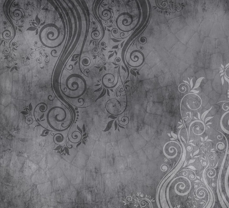 Фотообои на стену - лофт, темно серая, с узором