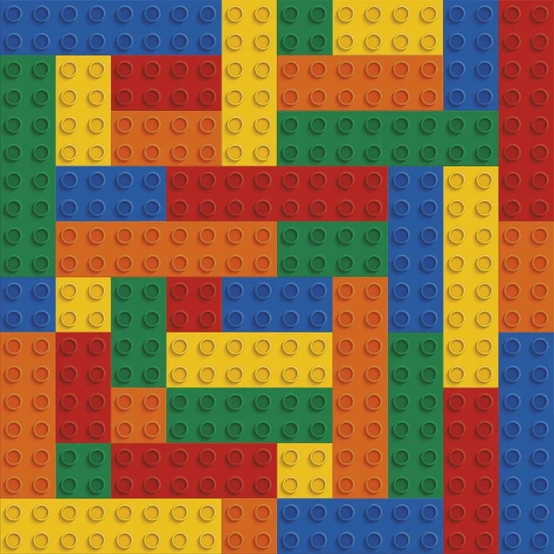 Фотообои на стену - в детскую комнату, мозаика, цветная