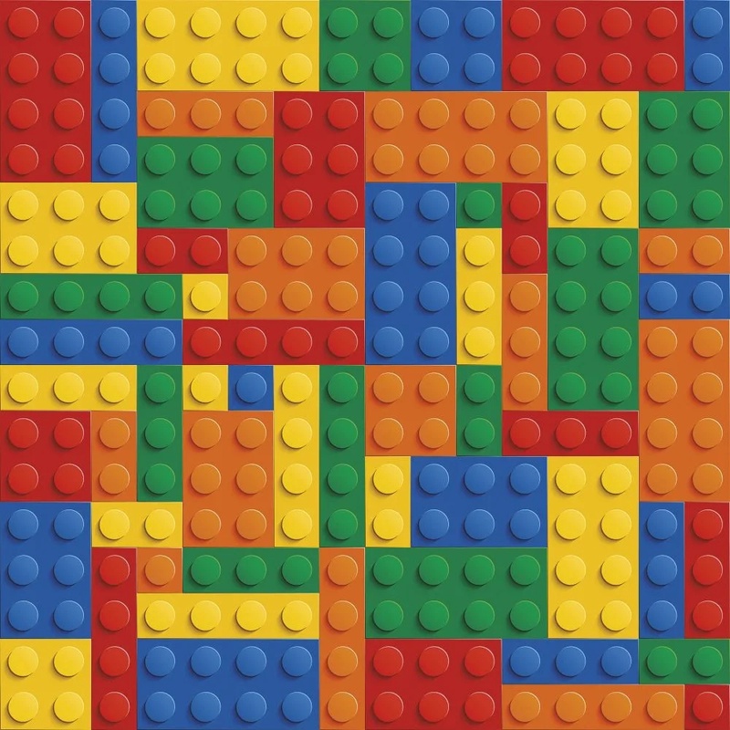 Фотообои и фрески на стену - в детскую комнату, разноцветная мозаика