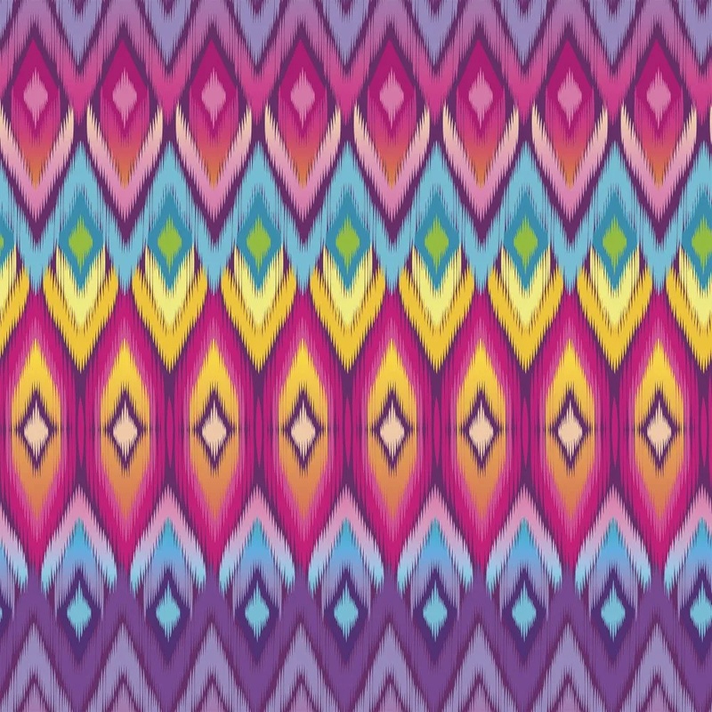 Фотообои на стену - в загородный дом, узоры, сиренево-розовая