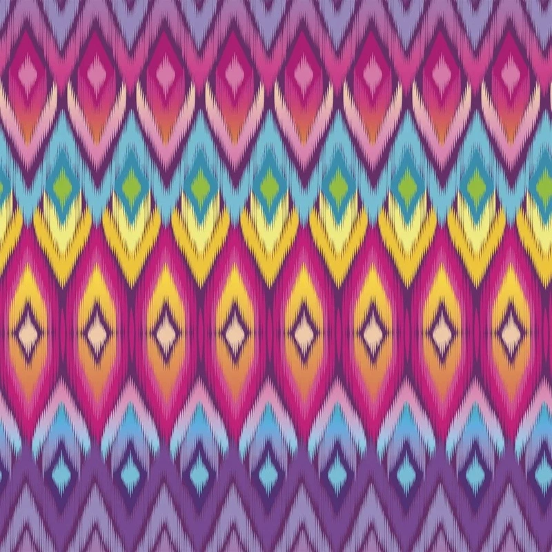 Фотообои на стену - в загородный дом, узоры, сиренево-розовая