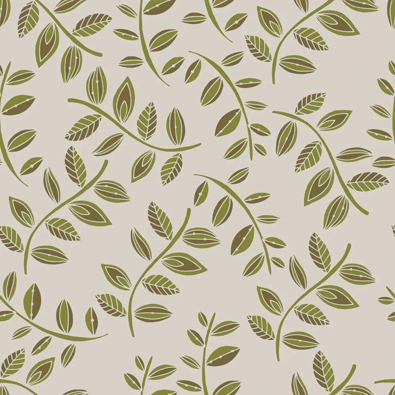 Фотообои и фрески на стену - в загородный дом, листья, ветки, зеленые