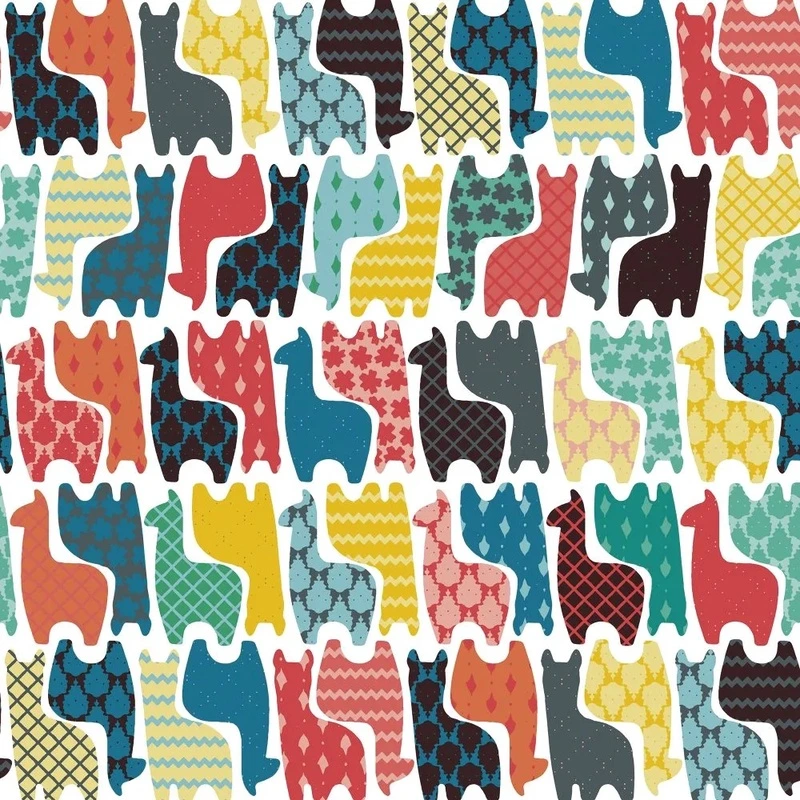 Фотообои и фрески на стену - в загородный дом, ламы, разноцветные