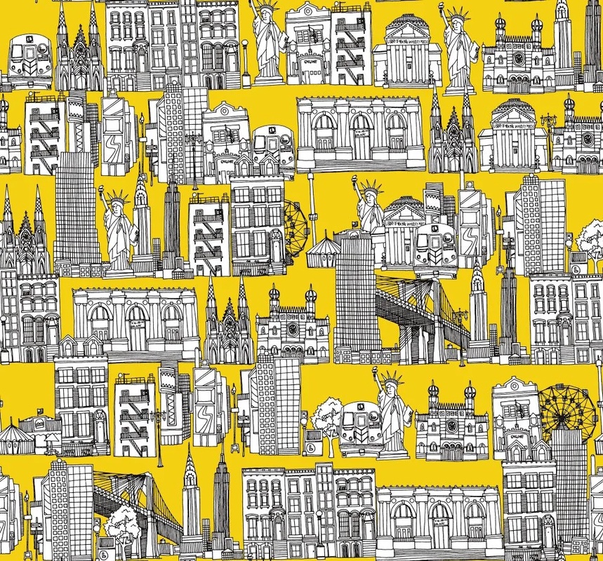 Фотообои и фрески на стену - в загородный дом, памятники архитектуры, горчично-серая, желто-белая