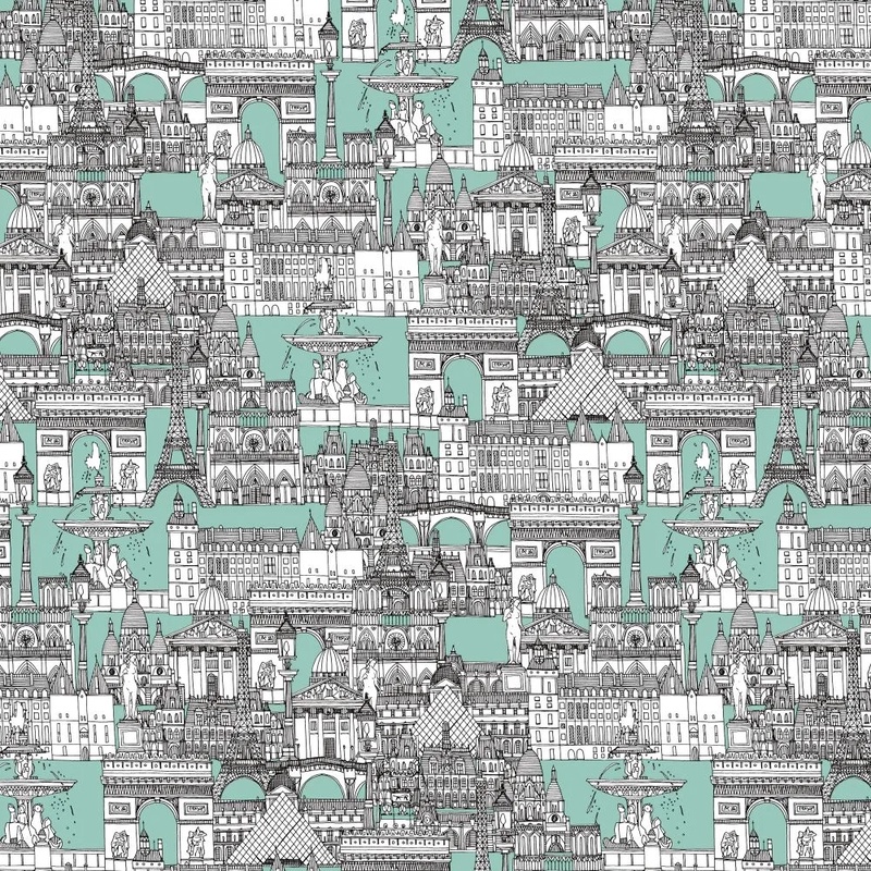 Фотообои и фрески на стену - в загородный дом, памятники архитектуры, бело-бирюзовая