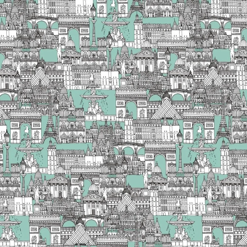 Фотообои и фрески на стену - в загородный дом, памятники архитектуры, бело-бирюзовая