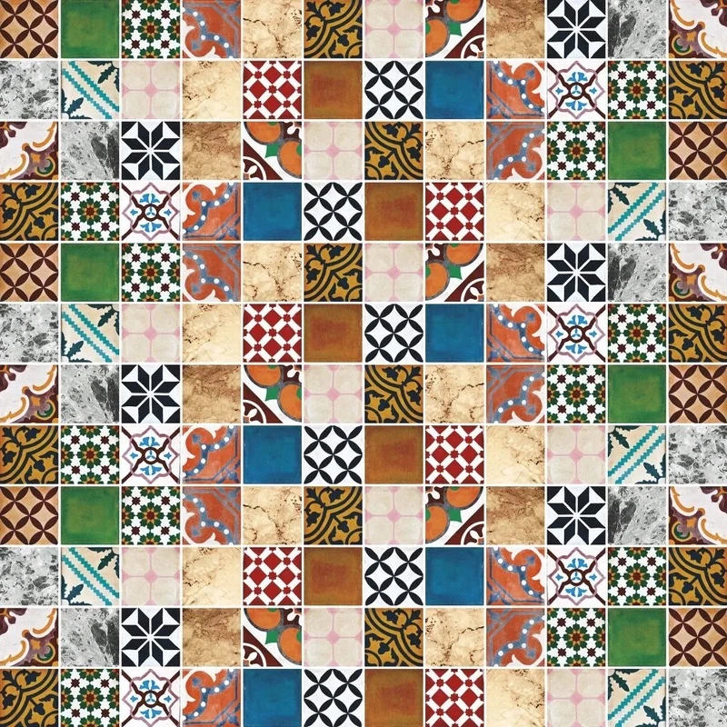 Фотообои и фрески на стену - в загородный дом, плитка, мозаика, коричневая