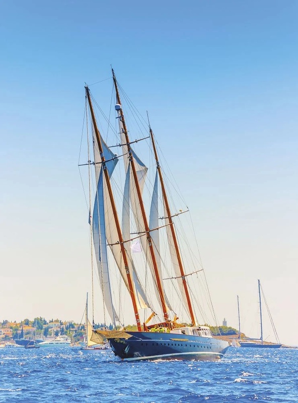 Фотообои и фрески на стену - в детскую комнату, парусник