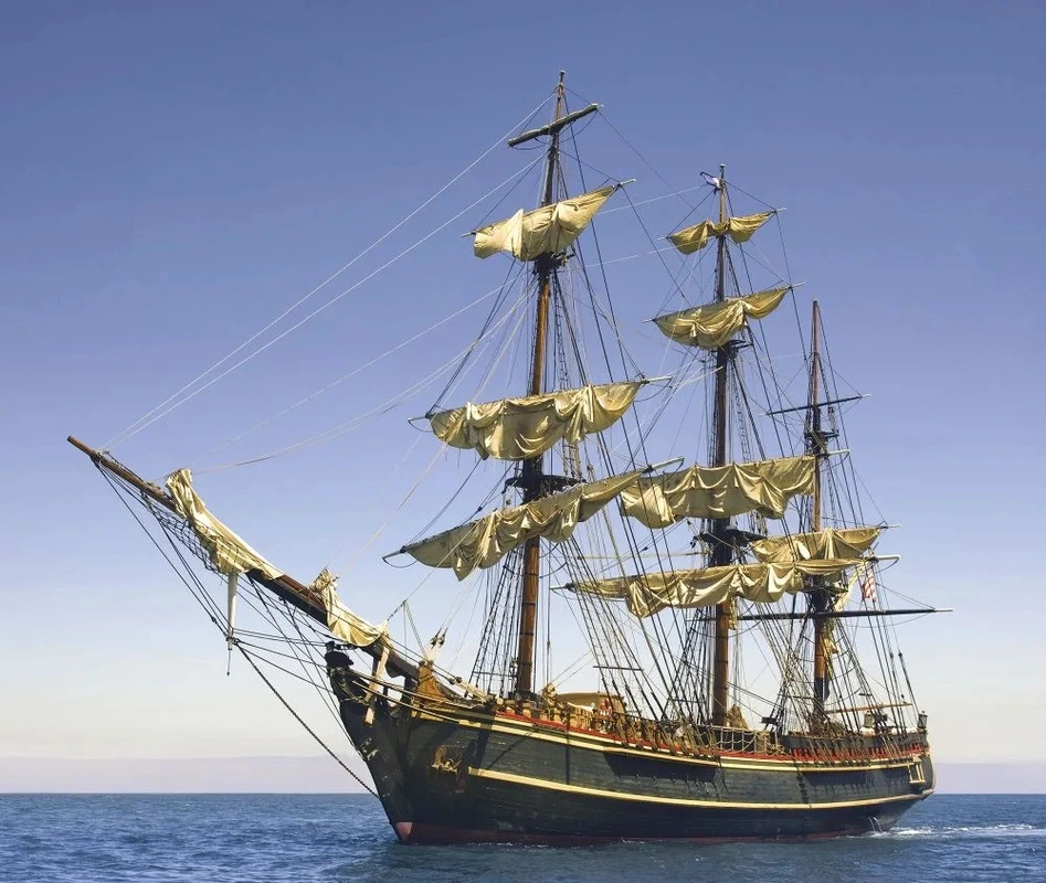 Фотообои и фрески на стену - в детскую комнату, фрегат