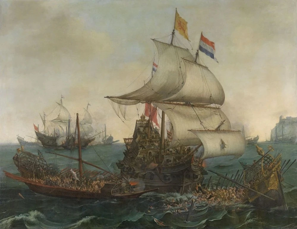 Фотообои и фрески на стену - в детскую комнату, бой на море